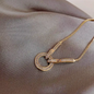 14k Gold Plated Diamond Minimalist Bracelet, Adjustable