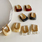 Square Chunky Acrylic Resin Earrings