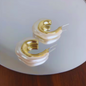 Twisted Chunky Acrylic Resin Earrings